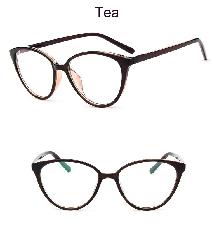 Модные женские глаз Очки кошачий глаз прозрачные Очки Рамки Элитный бренд Дизайн Очки Для женщин Оправы для женских очков оптический