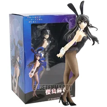 1/7 Escala Sakurajima Mai Figura de Ação Seishun Buta Yarou Wa Senpai Coelhinha PVC Coleção Toy Modelo