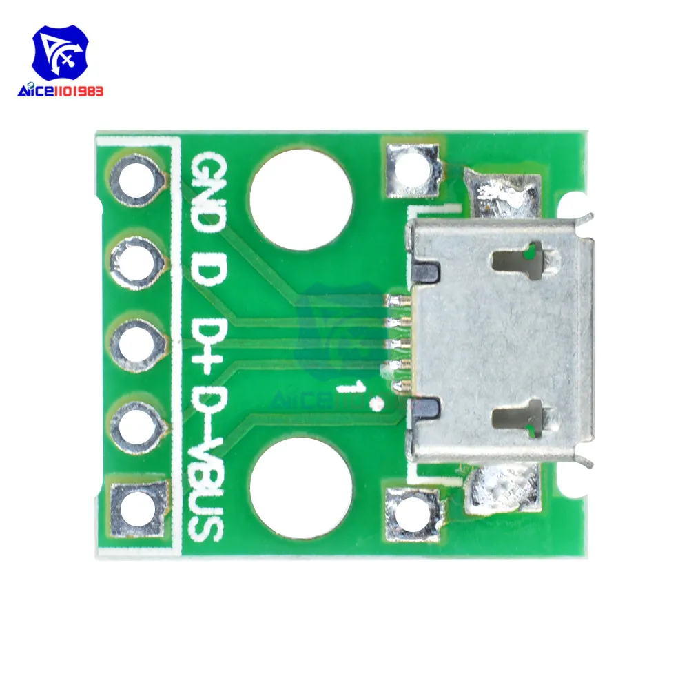 Micro/Mini USB/USB A папа/USB 2,0/3,0 A мама/USB B интерфейс до 2,54 мм DIP PCB конвертер адаптер коммутационная плата