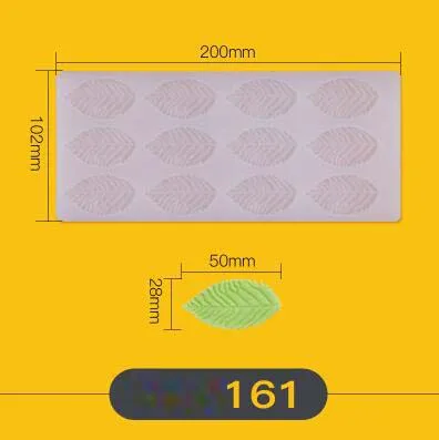 DIY 3D формы листьев силиконовые формы шоколада формы для выпечки на день рождения торт печенье украшения инструменты форма шоколада трафарет Маффин Пан - Цвет: 161