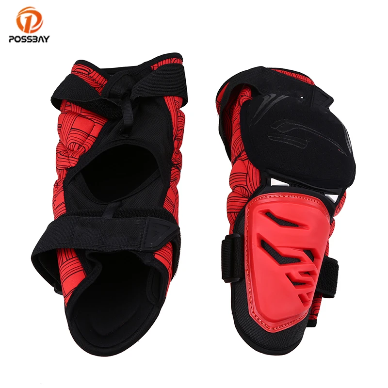 

POSSBAY Red Yellow Green Motorcycle Knee Pads Protective Gear Off Road Motocross Outdoor Sports Cycling Safety Protector Kneepad