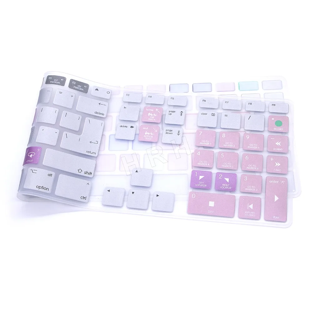  HRH Steinberg Cubase Hot key Design Keyboard Cover For Apple Keyboard with Numeric Keypad Wired USB