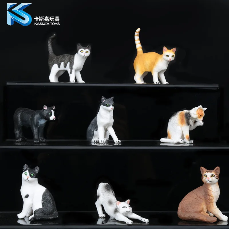 

Animal model solid simulation pet children's toys 8 optional no short tail cat Somali cat Burmese cat purebred cat ornaments