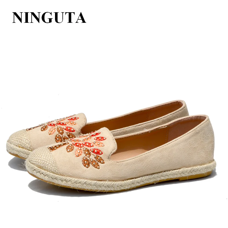 NINGUTA повседневная обувь на плоской подошве женская Осенняя женщина|flat women shoes|flat