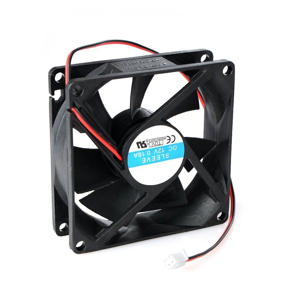 

8025 Fan 12V 2-pin brushless cooling fan for computer CPU System Heatsink Brushless Cooling Fan
