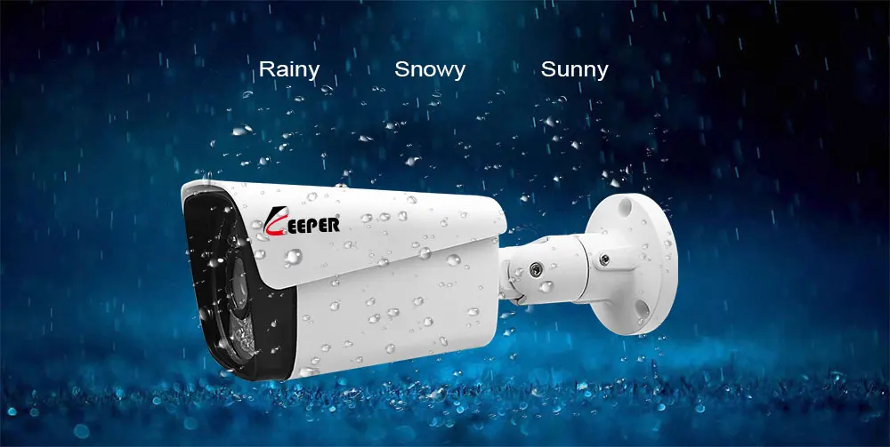 Sistema de Cctv Livre à Prova ip ao ar Keeper hd Poe Nvr 4 Pcs 2.0mp Câmera Dwaterproof Água P2p Onvif Sistema Vigilância Segurança H.265 4ch 1080 p 6 câmera ip ao ar livre à prova