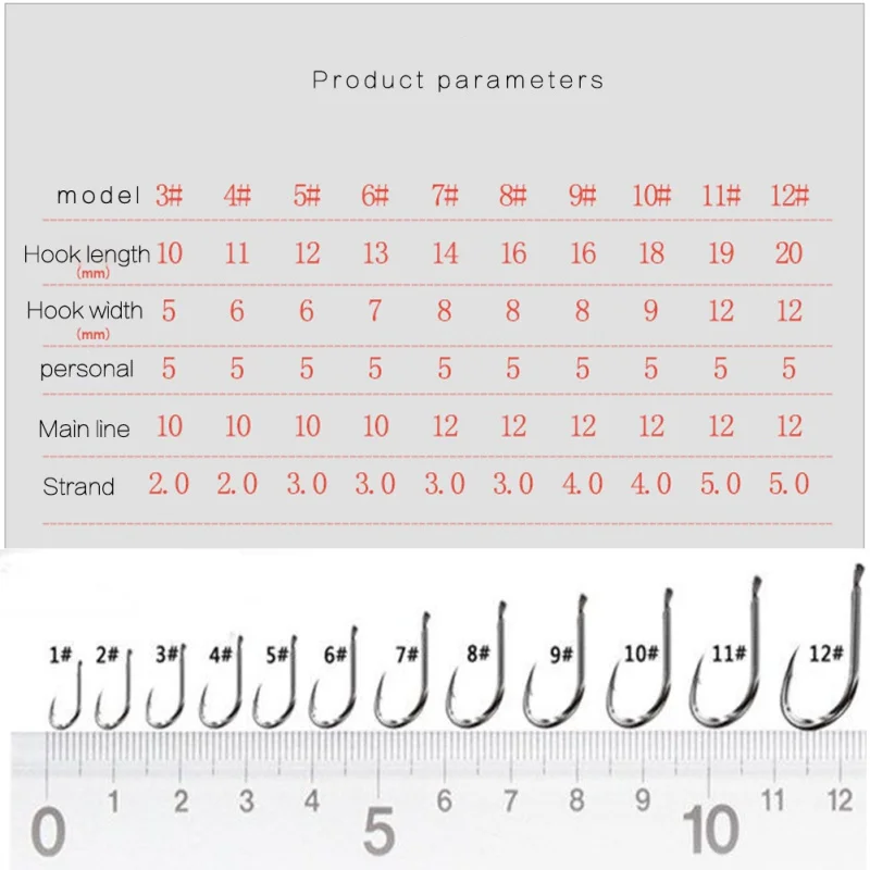 3#-2# Рыболовные крючки 20 см стальная струна рыболовный крючок Барб Морской рыболовный крючок с нейлоновой леской рыболовная струна рыболовные снасти аксессуары