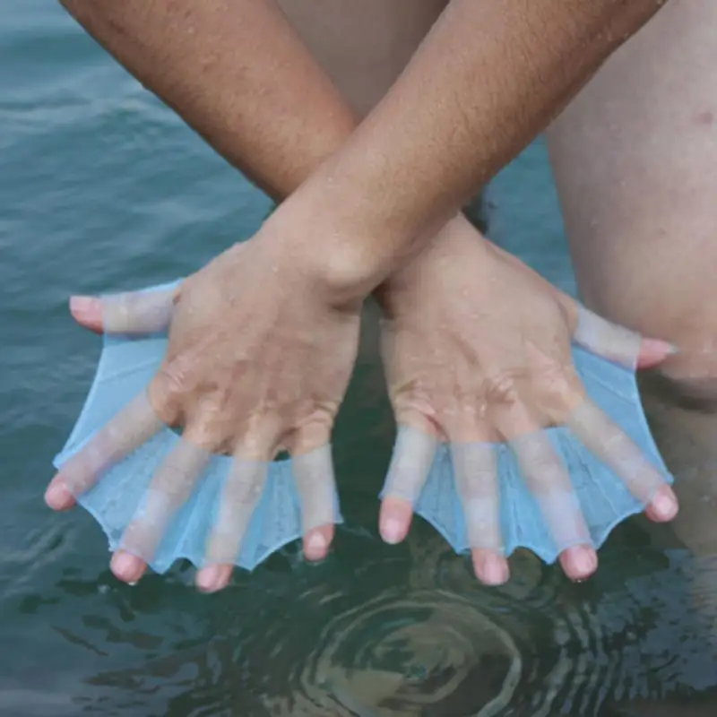 bed Gloves Flippers Silicone Material Palm Swimming Fins for Hands