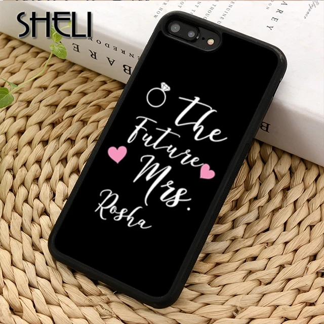 SHELI Mrs To Be Свадебный чехол для телефона iPhone 5 6s 7 8 plus X XR XS max 11 Pro Samsung GalaxyS7edge S9 S10 |