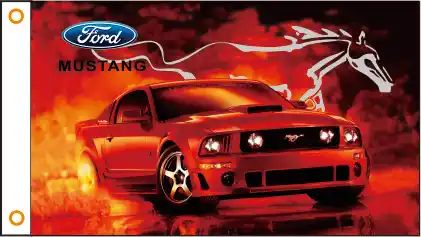 Custom Flag Car Ford Banner Car Banner 3x5ft 100 Polyester 130