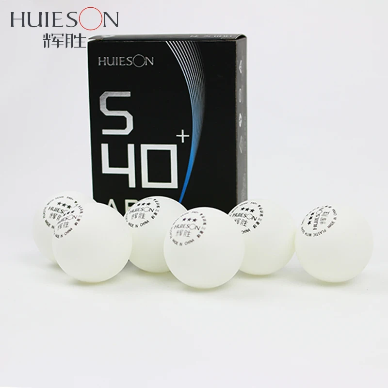 Huieson 6 шт./упак. 3 звезды настольный теннис поли шаров S40 + мм Новый Материал ABS Пластик таблица мяч для игры в теннис для старших игроков