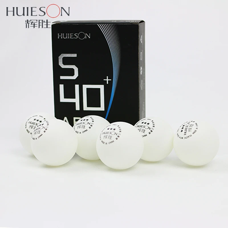 Huieson 6 pcs/pack 3 Star Table Tennis Poly Balls S40+mm New Material