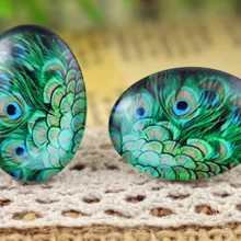 Лидер продаж 10 шт. 18x25 мм ручной работы фото Стекло Кабошоны(H5-20