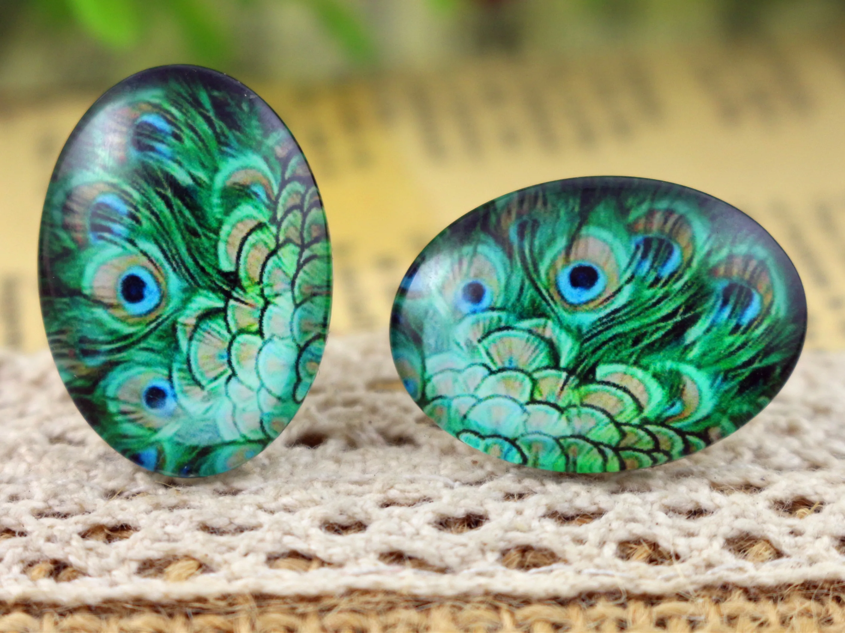 2018 Hot Sale 10pcs 18x25mm Handmade Photo Glass Cabochons (H5 20)-in