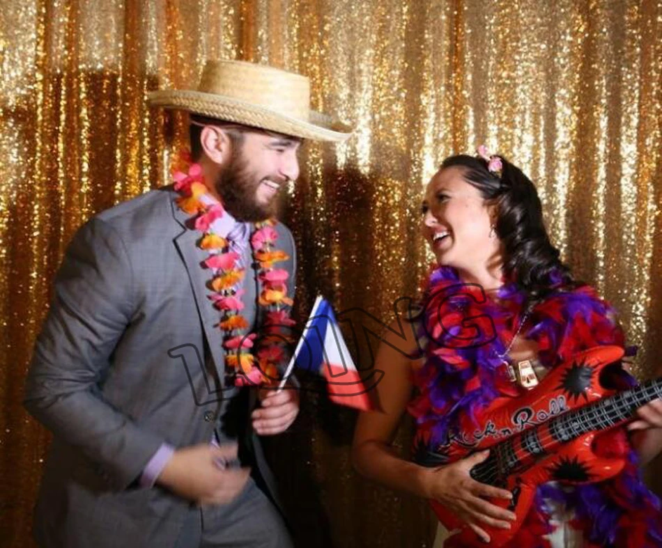 

10X10 Feet Gold SEQUIN PHOTO BACKDROP, Select Your Size,Wedding Photo Booth,Photography Background,Ceremony Background