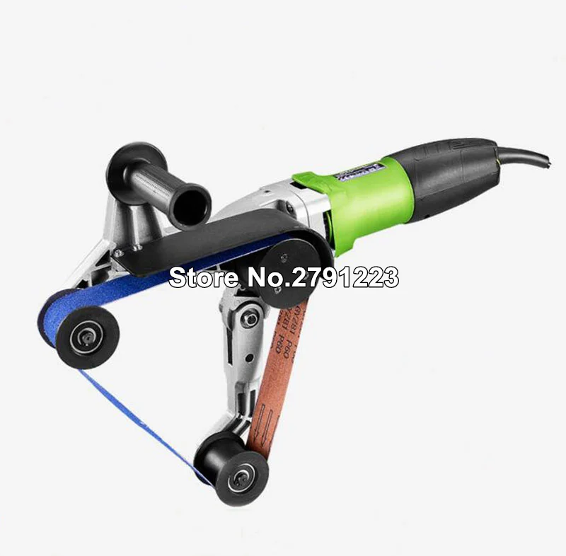 

110V/220V Aluminum Pipe Tube Belt Sander Polishing Machine Pipe Polisher Around Pipe Electric Sanding Tool