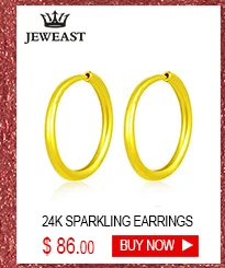 18k Pure Gold Stud Earring Exquisite Elegant Women Jewelry Rose Yellow White Star Miss Girl Gift For Birthday Hot Sale Good New