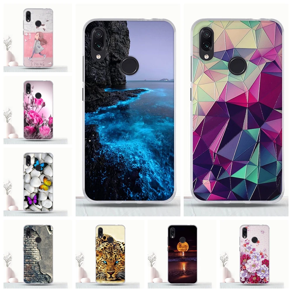 

For Xiaomi Redmi Note 7 Case Silicone Coque For Redmi Note 7 Pro Back Cover Case Capa For Redmi Note7 Funda Bumper Cover 6.3"