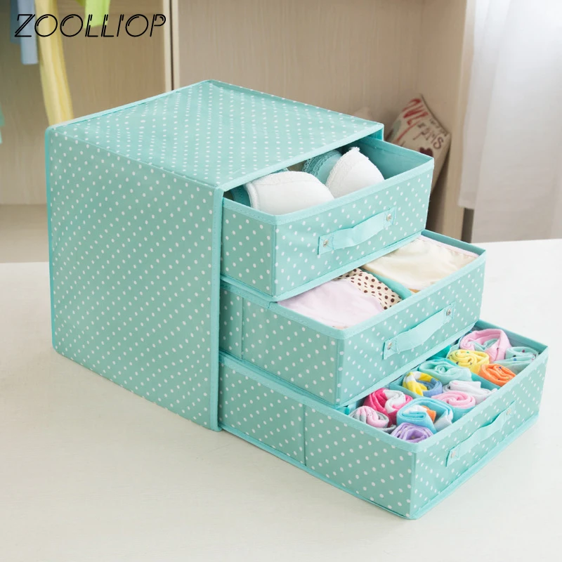 Underwear Bra Organizer Storage Box Multi Colors Drawer Closet Organizers Boxes For Scarfs Socks | Дом и сад
