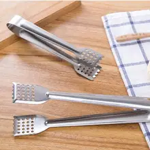 1 шт. щипцы для барбекю с ручкой из нержавеющей стали кухонные щипцы с замком дизайн зажим для барбекю щипцы для пищи из нержавеющей стали NX 031