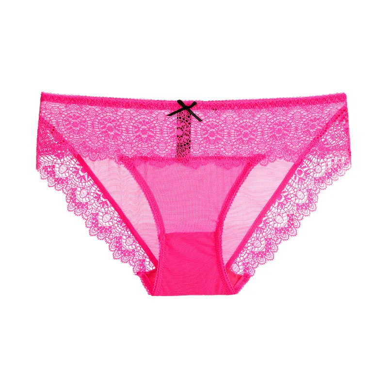 Sexy Lace Women Panties Transparent Mesh Underpants Elegant Pretty Briefs Seamless Cotton Women Underwear Hipster Lingrie (1)