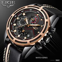 2019 LIGE новый для мужчин смотреть спортивные водостойкие многофункциональные часы мужчин's Военная Униформа Highend хронограф Delogio Masculino