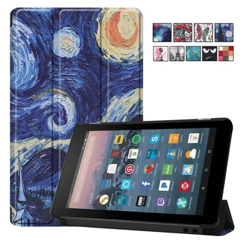 

For Amazon Kindle Fire 7 2019 / 2017 Case Protective Skin Stand Tablet Case Cover 7 Inch for New Amazon Fire 7 2019 Fundas