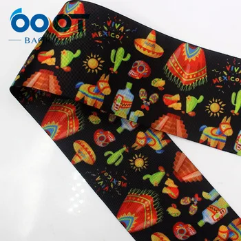 

984-3 inch 75mm cartoon Double sided Printed grosgrain ribbon , 10 yards DIY handmadeHair accessories Material wedding gift wrap