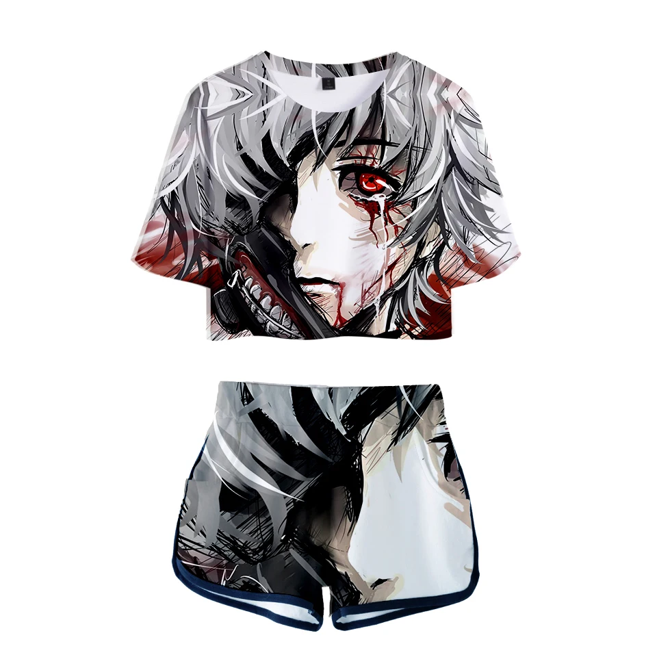 Frdun Tommy 3D Tokyo Ghoul 2018 новые модные сексуальные комплекты из двух предметов Мягкая