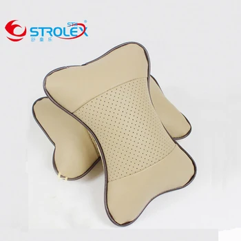 

Perforated Danny Leather Headrest New Type Four Seasons General Purpose Head Neck Pillow Interior Trim Automotive Supplies