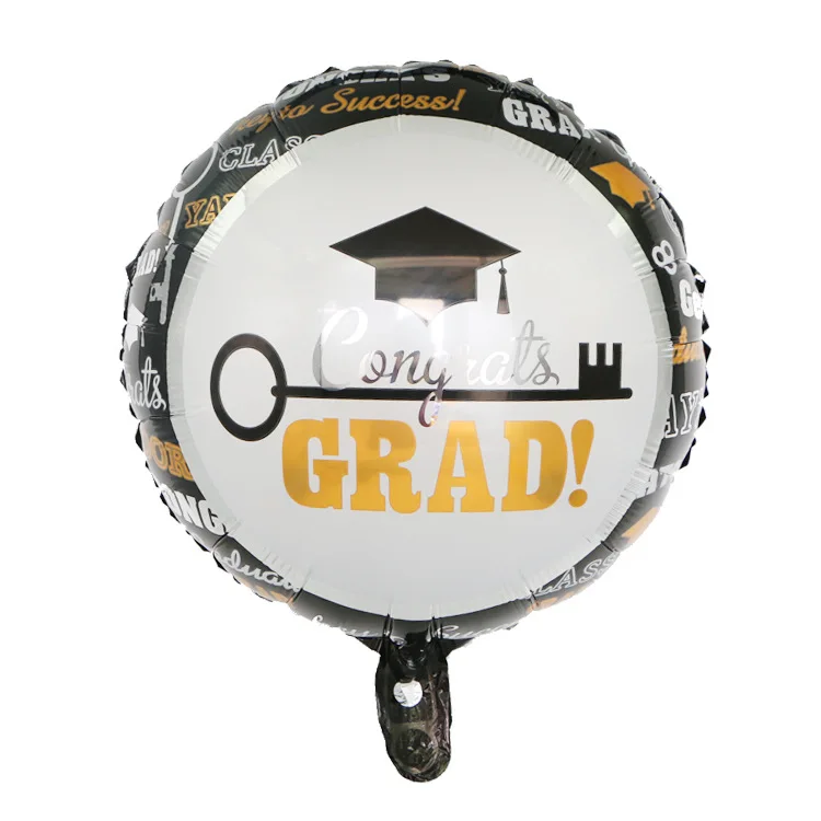 

18-inch Doctor's Hood Ballon for Grad Decoration for Graduation Season Party Decoration Airborne Aluminium Foil Balloons