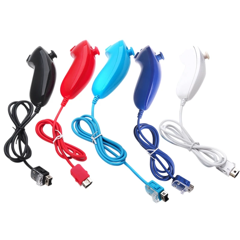 

Nunchuck Nunchuk Video Game Controller Remote For Nintendo Wii Console 5 Colors G8TA