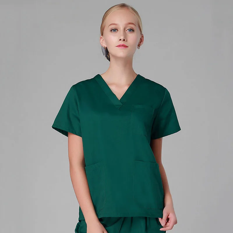 Cheap Navy V Neck Medical Scrubs Uniform Surgical Outlet Nursing