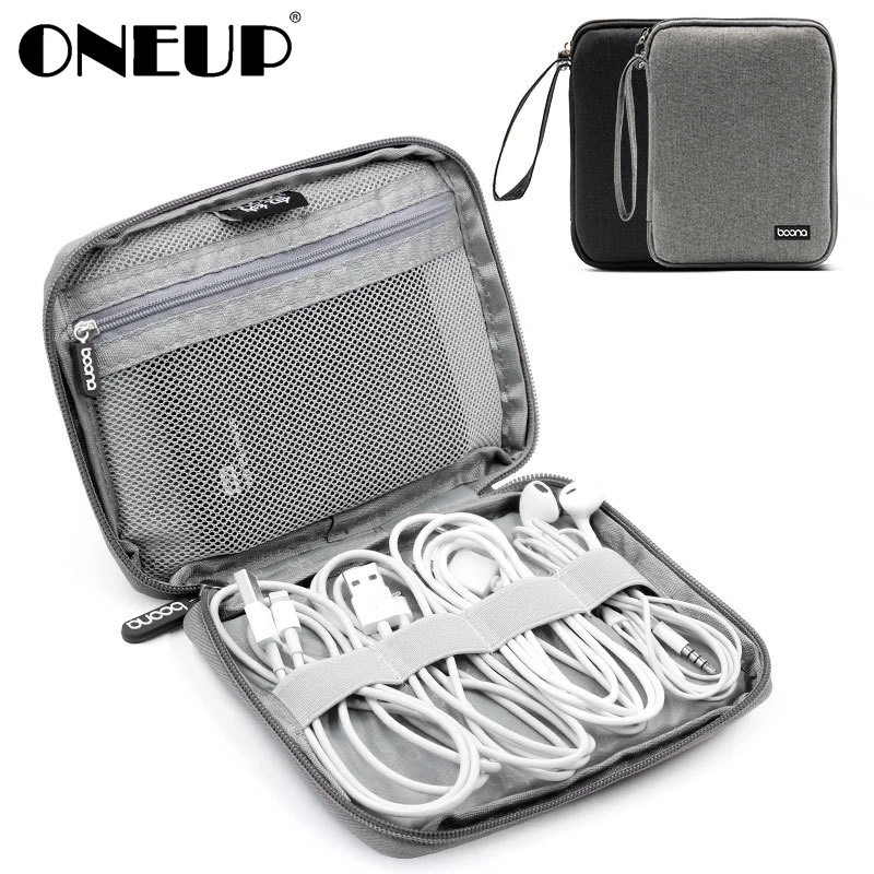 

ONEUP Travel Cable Bag Portable Digital USB Gadget Organizer Charger Wires Zipper Storage Pouch kit Case Accessories Supplies