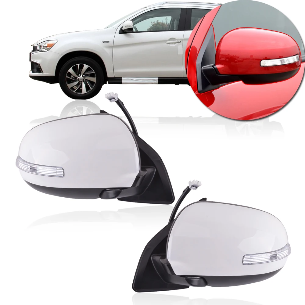 

CAPQX 1Pair 9Pins For ASX 2016 2017 2018 Auto Outer Rearview Mirror Assembly With Electric Folding Heating