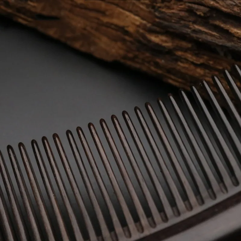 2019 чистый натуральный гребень эбенового дерева высокого качества круглая ручка