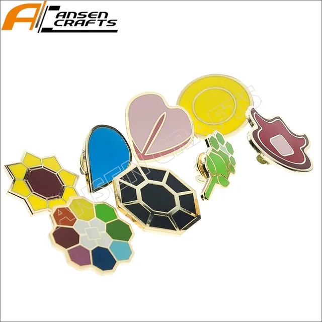 Pokemon Gym Badges Hoenn Gen 3 League Ash Ketchum Cosplay Pokemon Gym Badges Hoenn Gen 3 League Ash Ketchum Cosplay Collection Set Of 8