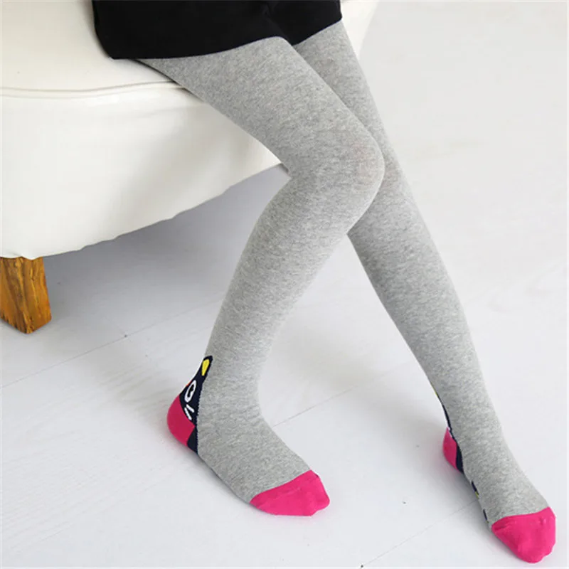 Kids Pantyhose Toddler Tights Kids Leggings Spring Autumn Cotton Tights For Girls Cartoon Cat Girls Baby Tights Pantyhose Fashion Knitted Cute Kids Stocking Baby Pantyhose