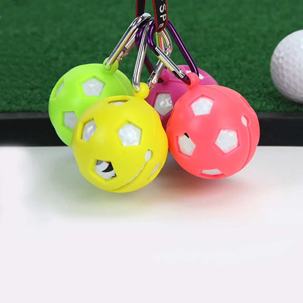 Новые силиконовые мяч для гольфа крышка полый рукав защитный Карабин брелок 1 шар