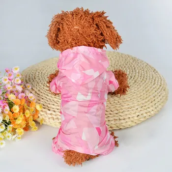 

Dog Raincoats Coats Jackets for Small Dogs with Big Storage Bag Sporty Waterproof Elastic Sleeve Dog Clothes