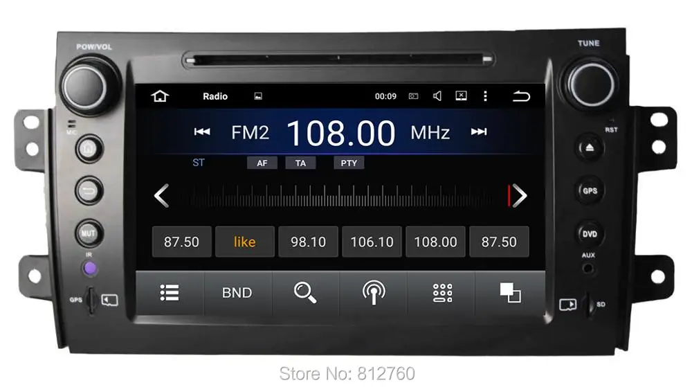 Top ROM 16G Quad Core 1024*600 Android 5.1.1 Fit for SUZUKI SX4 2006 2007 2008 2009 2010 2011 2012 Car DVD Player GPS Radio WIFI 4G 3