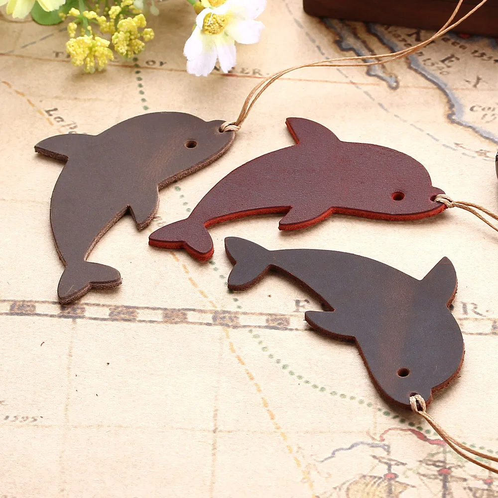 

2 PCS Vintage Leather Bookmark for Travel Diary Notebook Journal Genuine Leather School Office Accessory