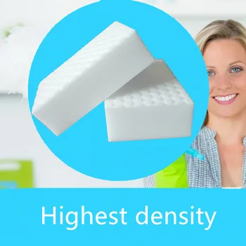 

50pcs High Density 10*7*3cm Double Compressed Melamine Sponge Magic Eraser For Kitchen Cleaning Durable Magic Cleaning Sponge