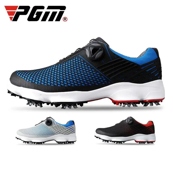PGM Anti-skid Golf Shoes Men's Waterproof Breathable Sports Shoes Rotary Shoelaces Patented Side Slip-proof Golf Sneakers   PGM Anti-skid Golf Shoes Men's Waterproof Breathable Sports Shoes Rotary Shoelaces Patented Side Slip-proof Golf Sneakers