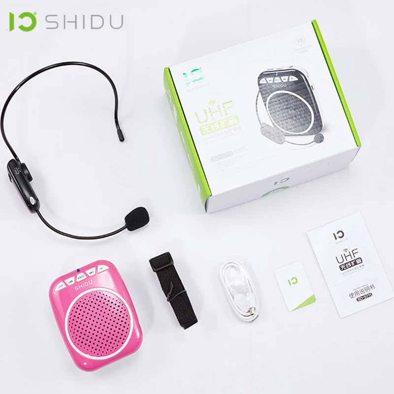 SHIDU UHF мини аудио динамик громкий беспроводной портативный усилитель звука USB