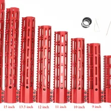 TriRock " 9" 1" 11" 1" 13. 5" 1" 17" дюймовый зажимной стиль M-lok Handguard рельсовый прицел система крепления подходит. 223/5. 56_Red цвет
