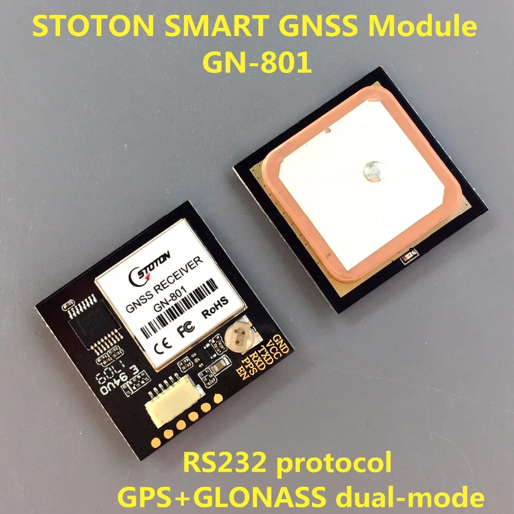 

RS232 GPS GLONASSmodule antenna dual receiver 5V power supply, integrated FLASH, support NMEA settings save