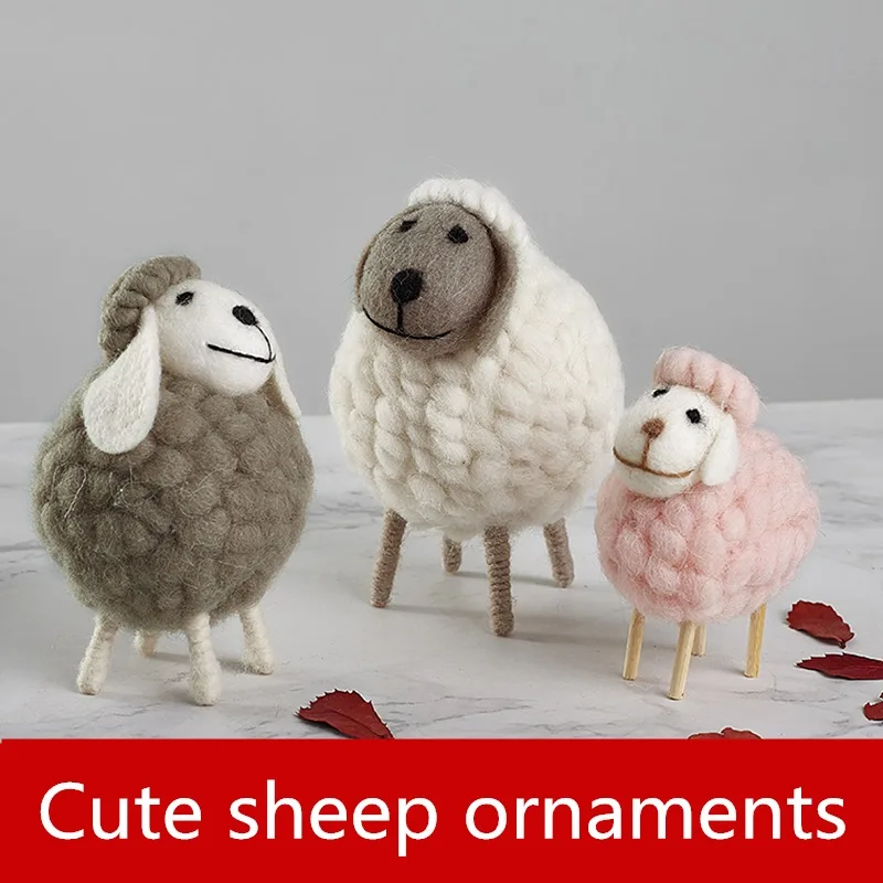 

Creative ins Popular Coffee Shop Decorations Cute sheep ornaments Desktop trinkets wedding Small articles