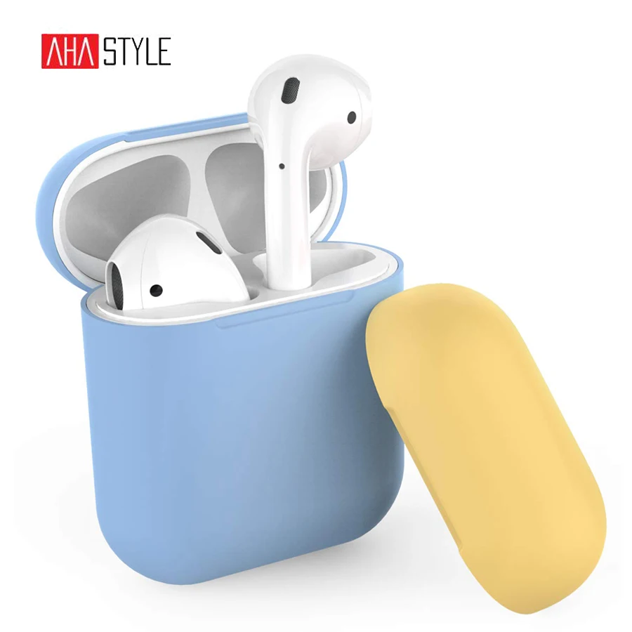 Duotone чехол для наушников AirPods силиконовый защитный Apple зарядная коробка