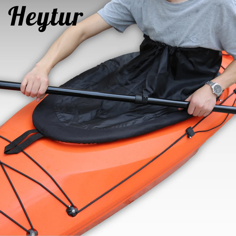 Heytur Adjustable Kayak Canoe Boat Cockpit Spray Skirt Deck Cover for
